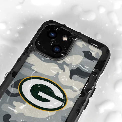 NFL Green Bay Packers Camo iPhone 15 Plus Waterproof Case