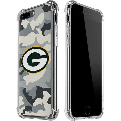 NFL Green Bay Packers Camo iPhone 7/8 Plus Clear Case