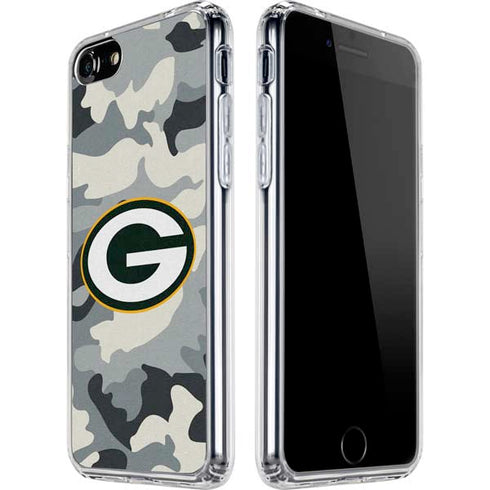 NFL Green Bay Packers Camo iPhone SE (2nd & 3rd Gen) Clear Case