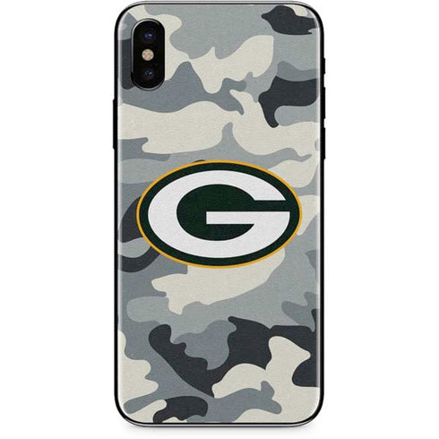 NFL Green Bay Packers Camo iPhone X Skin