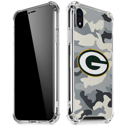 NFL Green Bay Packers Camo iPhone XR Clear Case