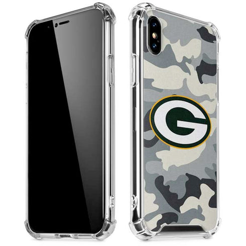 NFL Green Bay Packers Camo iPhone XS Max Clear Case