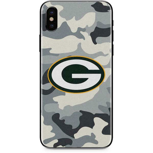 NFL Green Bay Packers Camo iPhone XS Skin
