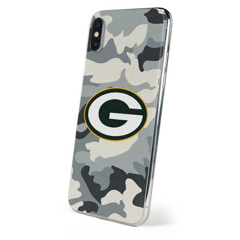 NFL Green Bay Packers Camo iPhone XS Skin