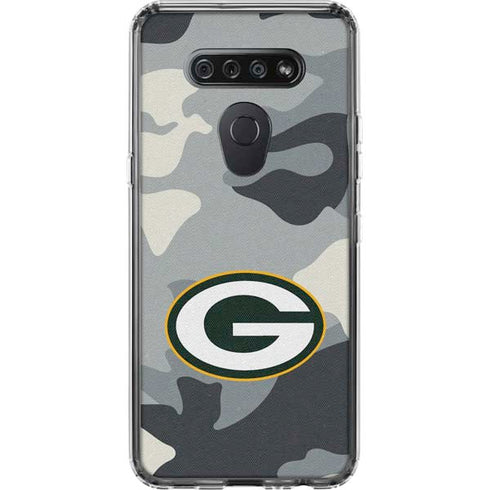 NFL Green Bay Packers Camo LG K51/Q51 Clear Case