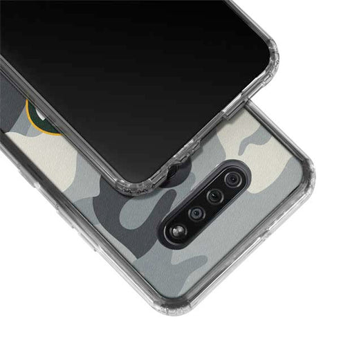 NFL Green Bay Packers Camo LG K51/Q51 Clear Case