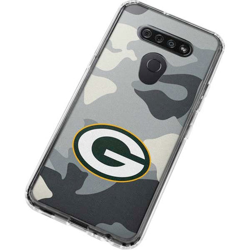 NFL Green Bay Packers Camo LG K51/Q51 Clear Case