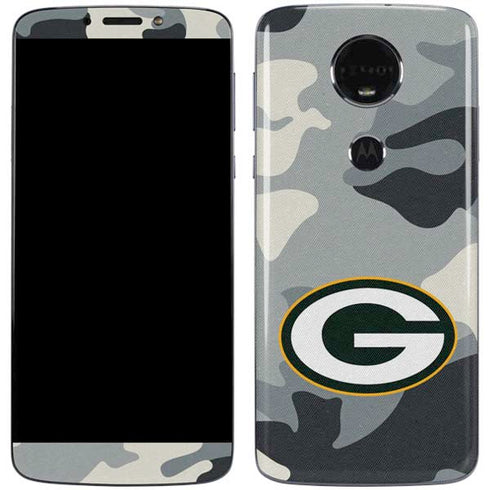 NFL Green Bay Packers Camo Moto E5 Plus Skin