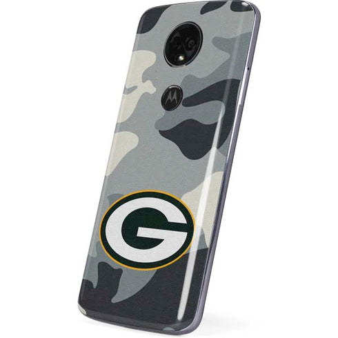 NFL Green Bay Packers Camo Moto E5 Plus Skin