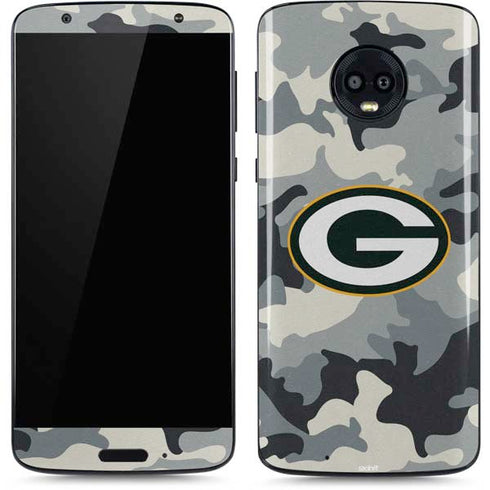 NFL Green Bay Packers Camo Moto G6 Skin