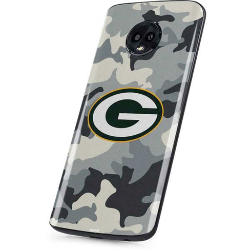 NFL Green Bay Packers Camo Moto G6 Skin