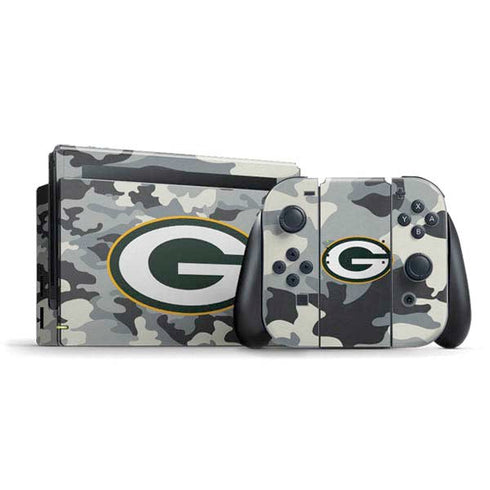 NFL Green Bay Packers Camo Nintendo Switch Bundle Skin