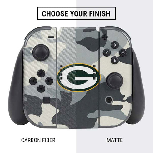 NFL Green Bay Packers Camo Nintendo Switch Bundle Skin