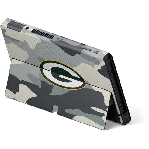 NFL Green Bay Packers Camo Nintendo Switch OLED (2021) Skin