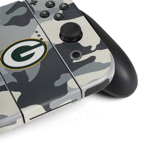 NFL Green Bay Packers Camo Nintendo Switch OLED (2021) Skin
