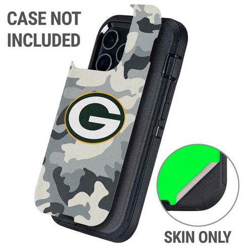 NFL Green Bay Packers Camo Otterbox Defender iPhone Skin