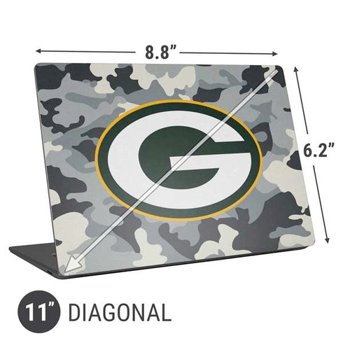 NFL Green Bay Packers Camo Universal Laptop 11in (8.8 x 6.2in) Skin