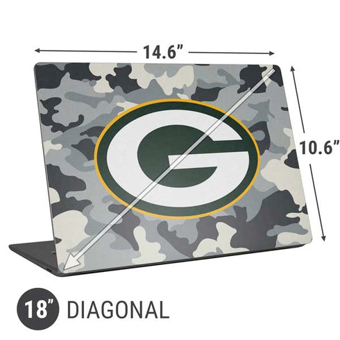 NFL Green Bay Packers Camo Universal Laptop 18in (14.6 x 10.6in) Skin