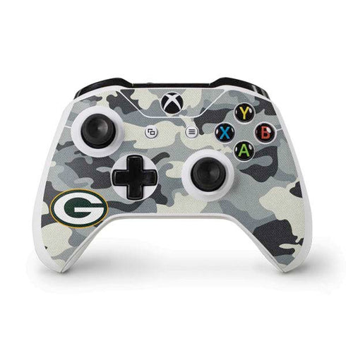 NFL Green Bay Packers Camo Xbox One S Controller Skin