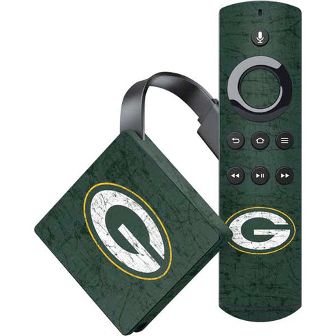 NFL Green Bay Packers Distressed Amazon Fire TV Skin