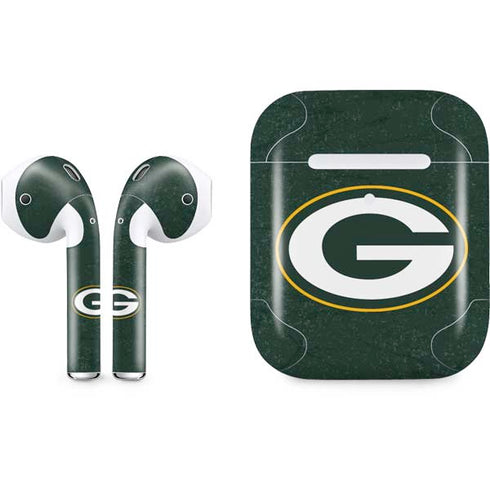 NFL Green Bay Packers Distressed Apple AirPods 2 Skin