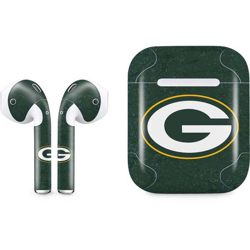 NFL Green Bay Packers Distressed Apple AirPods Skin