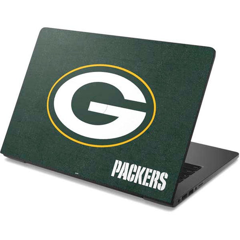 NFL Green Bay Packers Distressed Dell Chromebook Skin