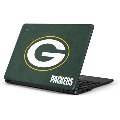 NFL Green Bay Packers Distressed Samsung Chromebook Skin