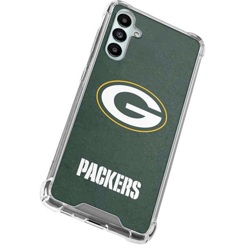 NFL Green Bay Packers Distressed Galaxy A15 5G Clear Case