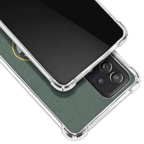 NFL Green Bay Packers Distressed Galaxy A52 5G Clear Case
