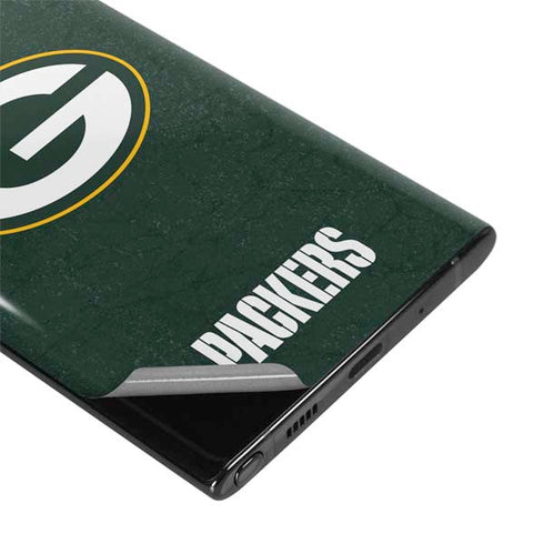 NFL Green Bay Packers Distressed Galaxy Note 10 Skin