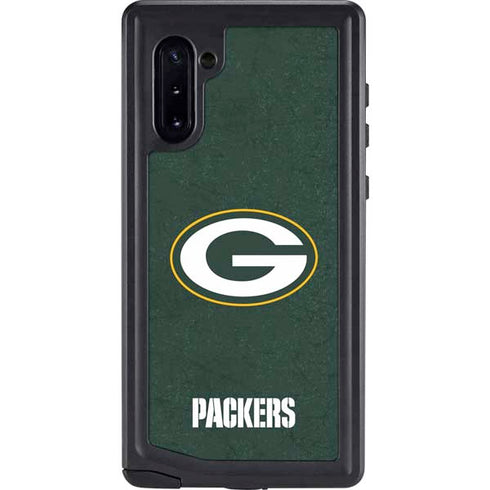 NFL Green Bay Packers Distressed Galaxy Note 10 Waterproof Case