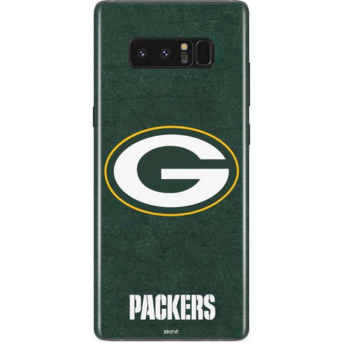 NFL Green Bay Packers Distressed Galaxy Note 8 Skin