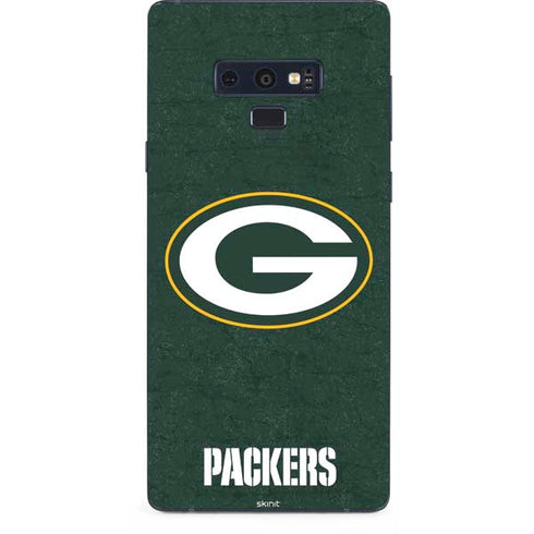 NFL Green Bay Packers Distressed Galaxy Note 9 Skin