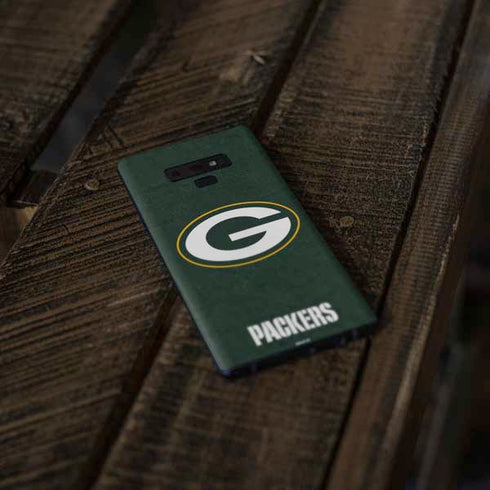 NFL Green Bay Packers Distressed Galaxy Note 9 Skin