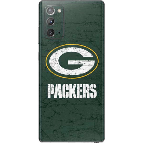 NFL Green Bay Packers Distressed Galaxy Note20 5G Skin