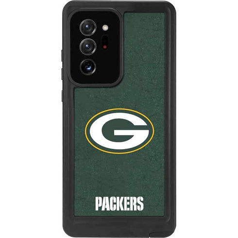 NFL Green Bay Packers Distressed Galaxy Note20 Ultra 5G Waterproof Case