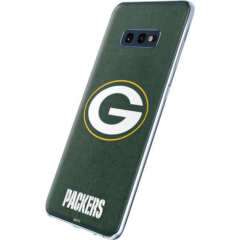 NFL Green Bay Packers Distressed Galaxy S10e Skin