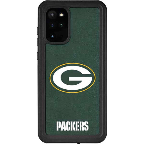 NFL Green Bay Packers Distressed Galaxy S20 Plus Waterproof Case