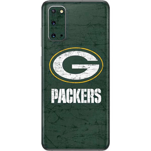 NFL Green Bay Packers Distressed Galaxy S20 Skin