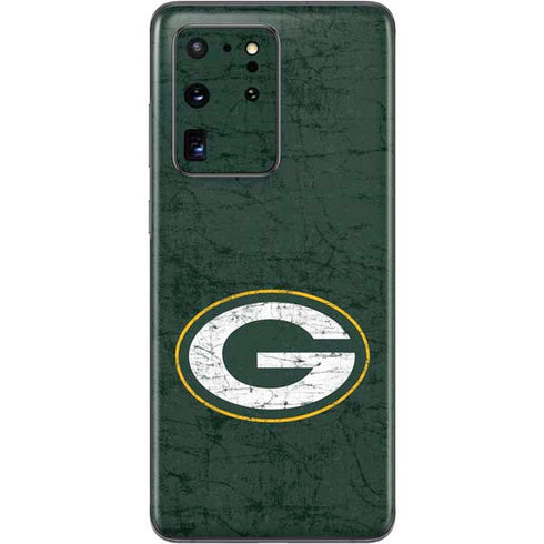 NFL Green Bay Packers Distressed Galaxy S20 Ultra 5G Skin