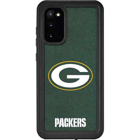 NFL Green Bay Packers Distressed Galaxy S20 Waterproof Case