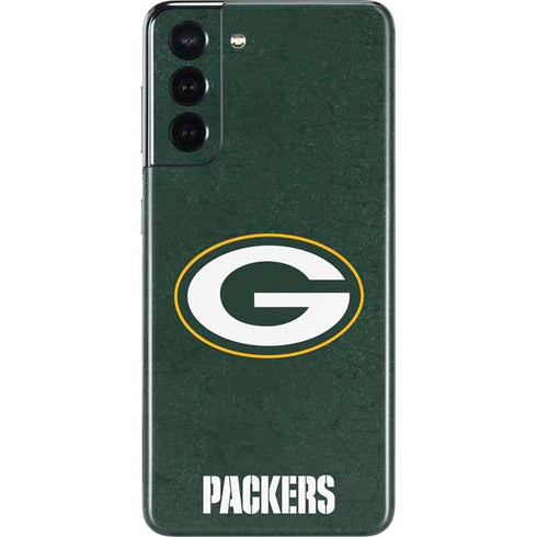 NFL Green Bay Packers Distressed Galaxy S21 5G Skin