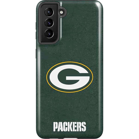 NFL Green Bay Packers Distressed Galaxy S21 FE Pro Case