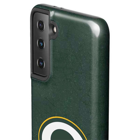 NFL Green Bay Packers Distressed Galaxy S21 FE Pro Case