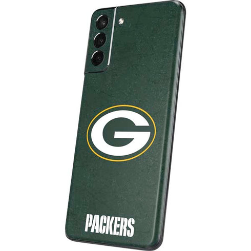 NFL Green Bay Packers Distressed Galaxy S21 Plus 5G Skin