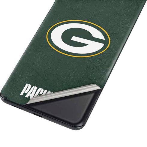 NFL Green Bay Packers Distressed Galaxy S21 Plus 5G Skin