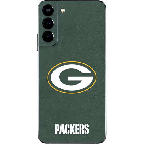 NFL Green Bay Packers Distressed Galaxy S22 Plus Skin