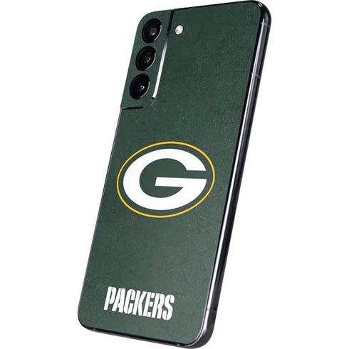 NFL Green Bay Packers Distressed Galaxy S22 Plus Skin