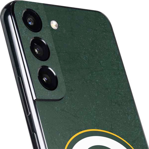 NFL Green Bay Packers Distressed Galaxy S22 Skin
